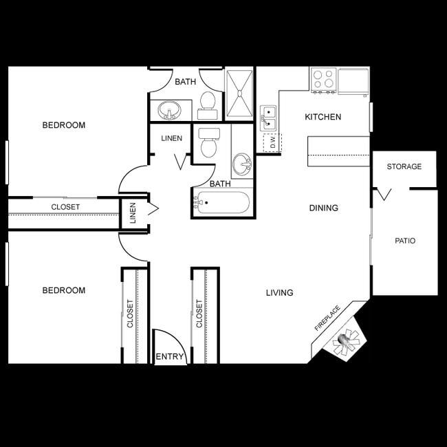 2BR/2BA - Sterling Sahara Apartments