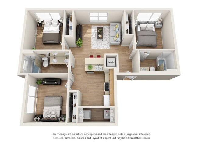 3 Bed, 2 Bath Classic - Yugo Austin Corner