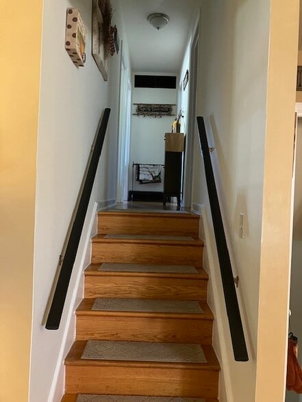 stairs to upper level - 1406 Spruce Ave