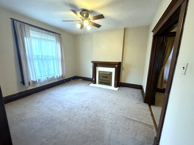 Living room from top of stairs - 3016 Victor St