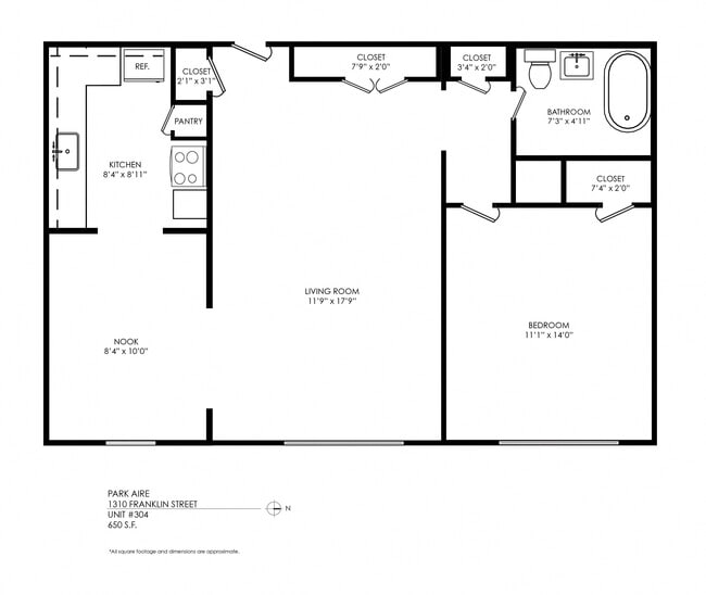 Floorplan - Park Aire Apartments