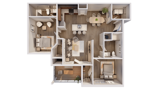 Floorplan - The Commons Apartments