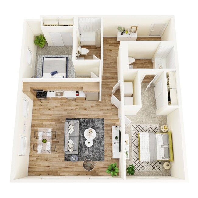 B1 - Two Bedroom - Green Leaf Shoreline