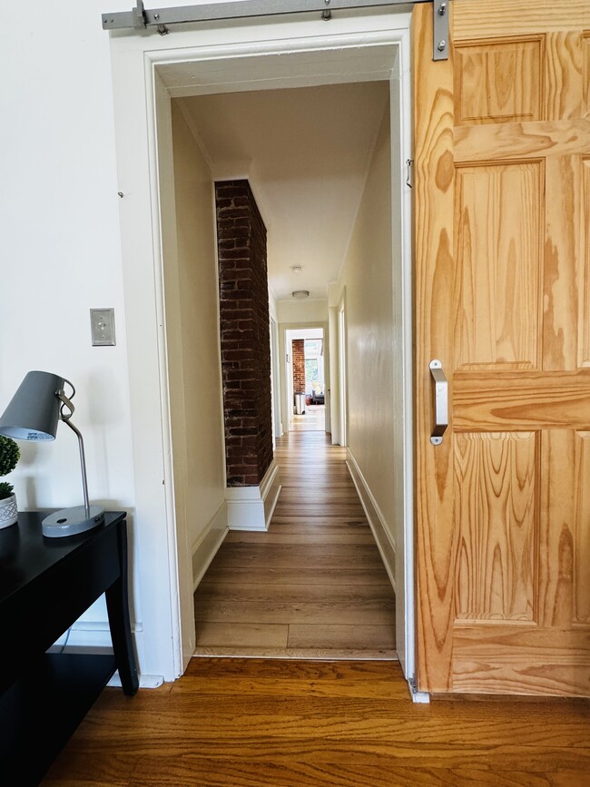 Hallway from first bedroom to living area - 401 North St