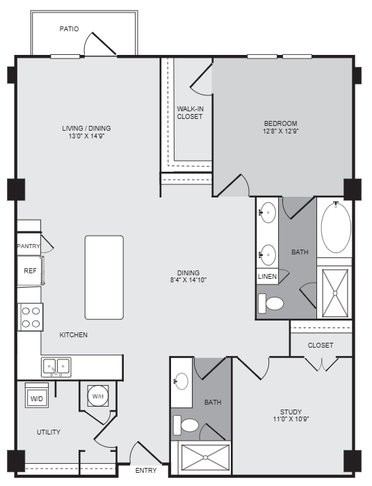 Floorplan - Cantabria at Turtle Creek