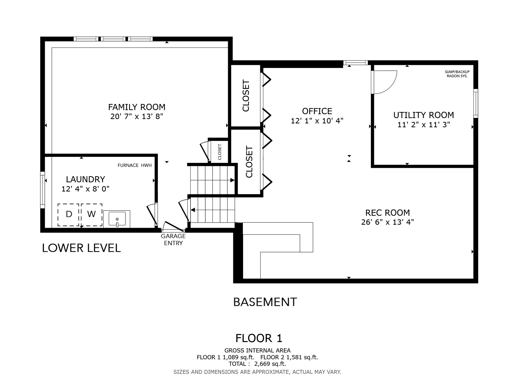 Floor Plan - 1327 Larchmont Dr