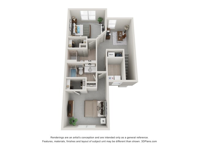 Floorplan - The Strand at Beulah Townhomes