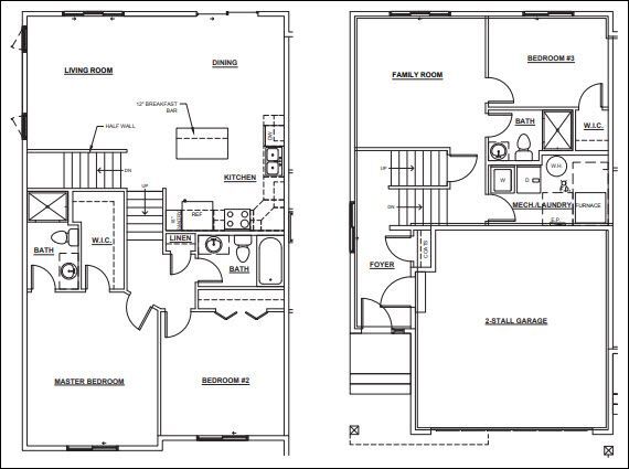 Floorplan - Cottagewood Townhomes