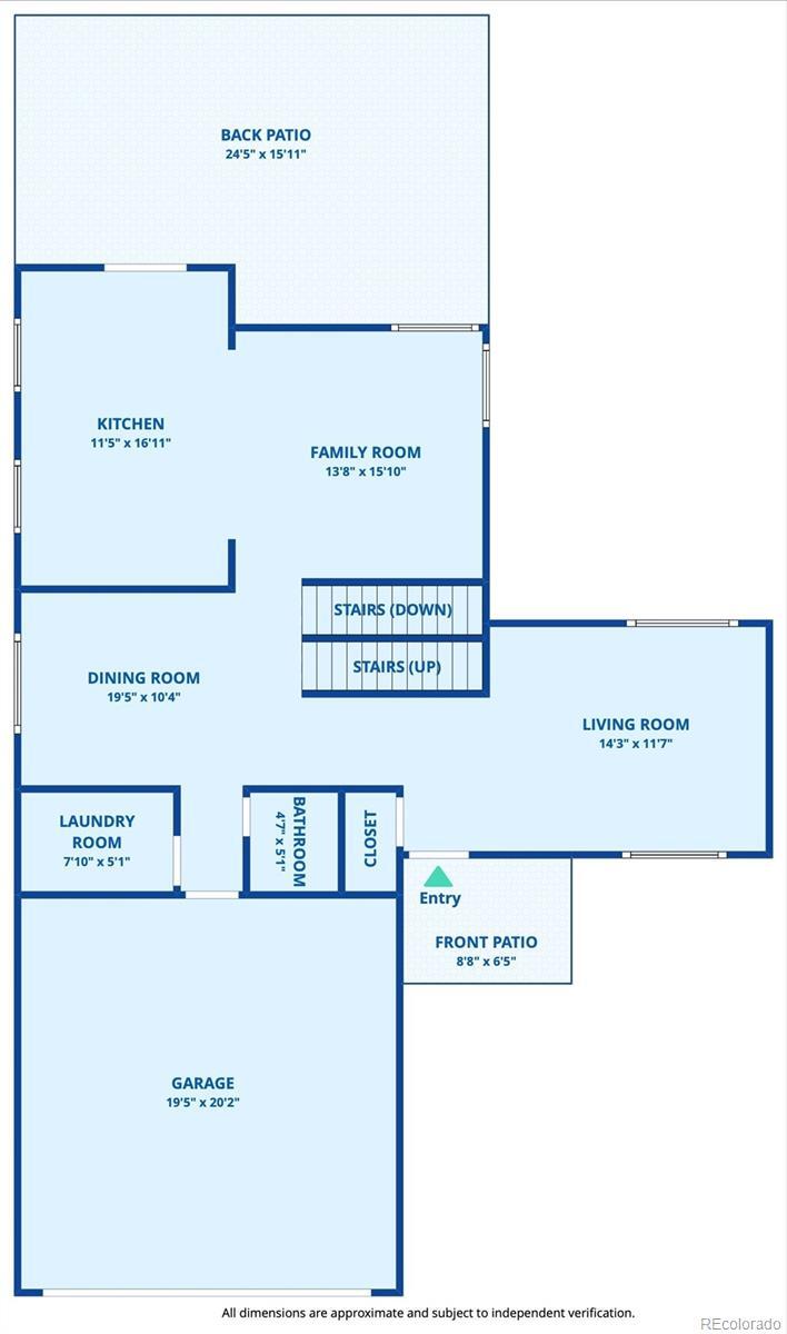 Floor Plan - Downstairs - 4741 E 130th Ave
