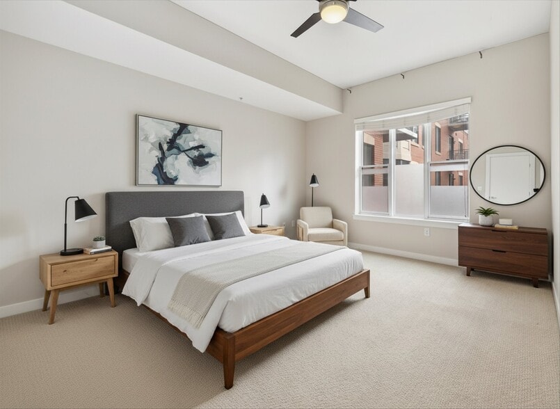 Primary Bedroom - Virtual Staged - 410 Acoma St