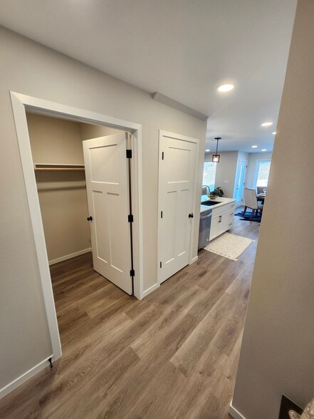Closet space off the hallway from the garage entrance into kitchen - 5310 Welder Ave