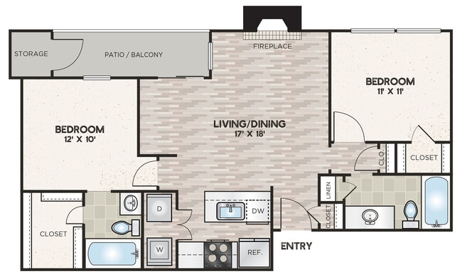 Floorplan - Knowlton Apartment Homes