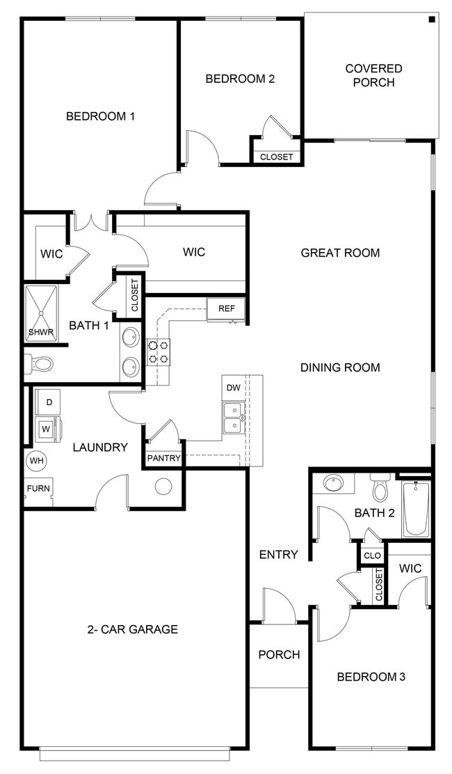 Charleston Floor Plan - Woods at Countryside Crossing