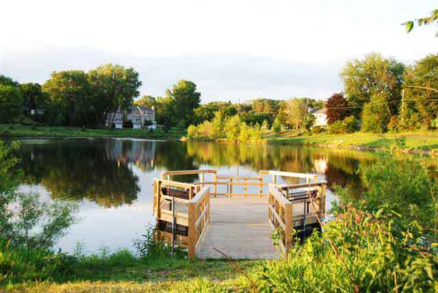 Lamplight Pond, a block away - 7414 W 22nd St