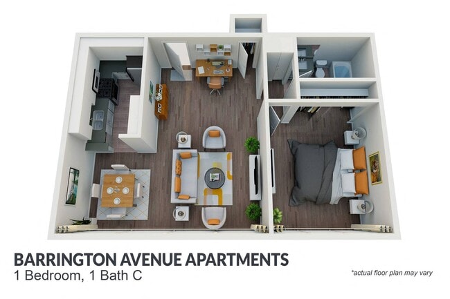 Floorplan - Barrington Avenue Apartment Homes