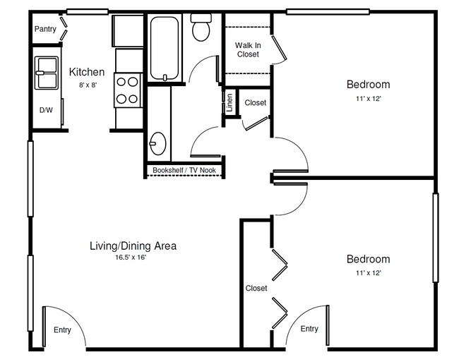 2BR/1BA - Grover Gardens