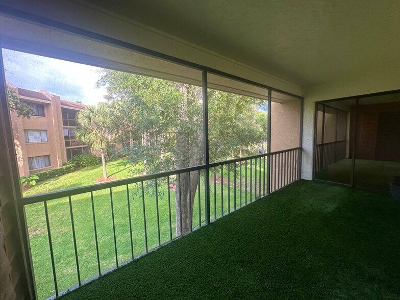 Balcony view, laundry closet access - 630 Cranes Way