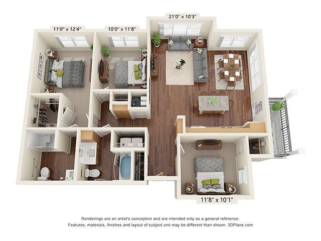 Floorplan - Covington Crossings 55+ Senior Living