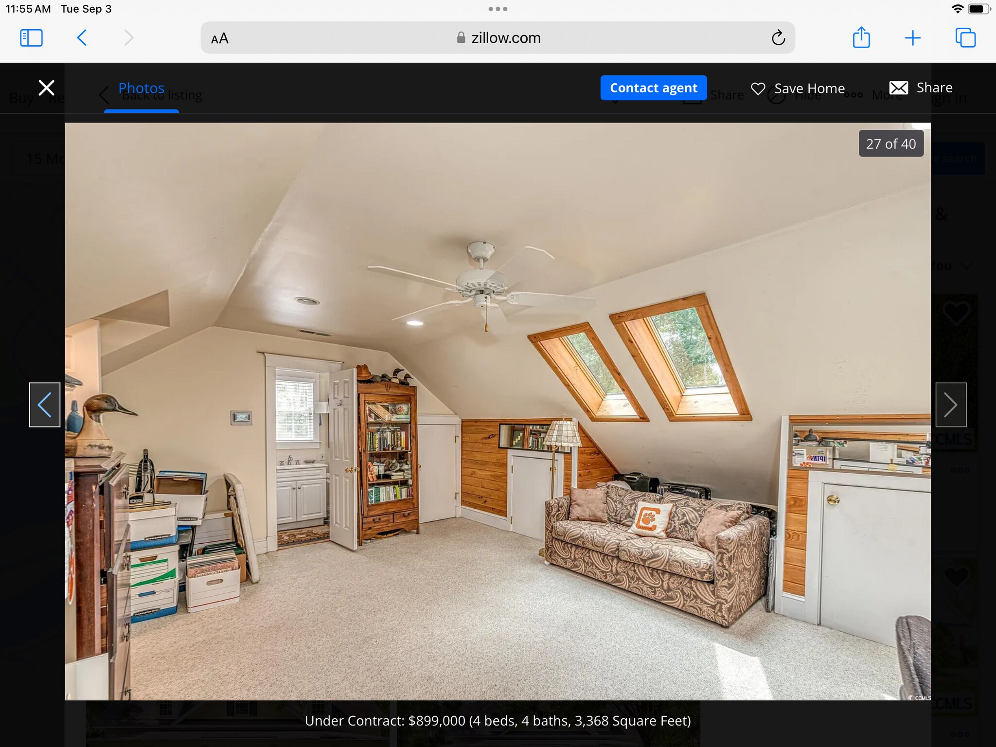 2nd upstairs bedroom - 15 Morven Ln