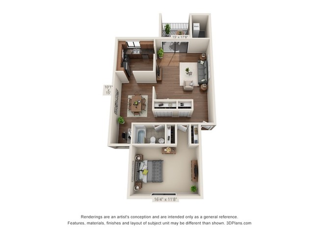 One Bedroom - Rose Garden Court