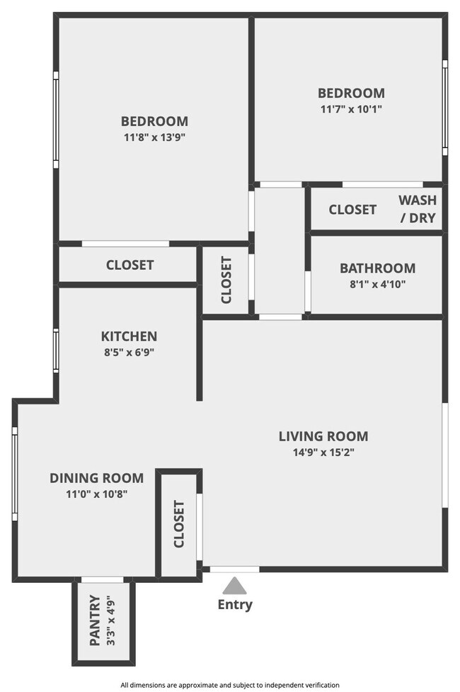 Floorplan - The Fisher | Modern 1 & 2 Bedroom Apartmen...