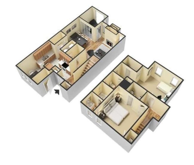 Floorplan - Birch Landing Apartments