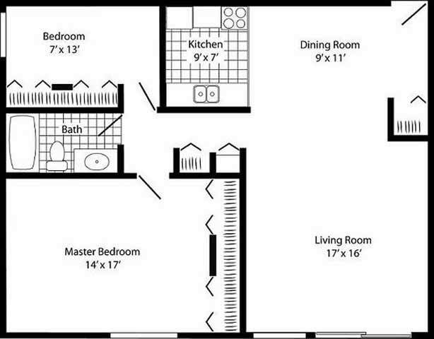 Floorplan - Manor Royal Apartments