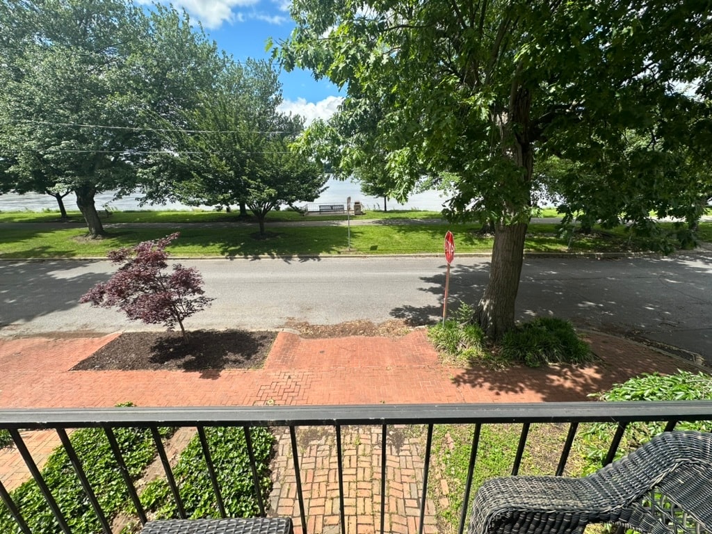 View from front porch on 2nd floor - 601 S Front St