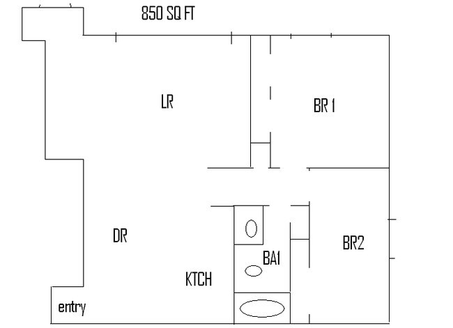 2BR/1BA - Ridgedale Square Apartments