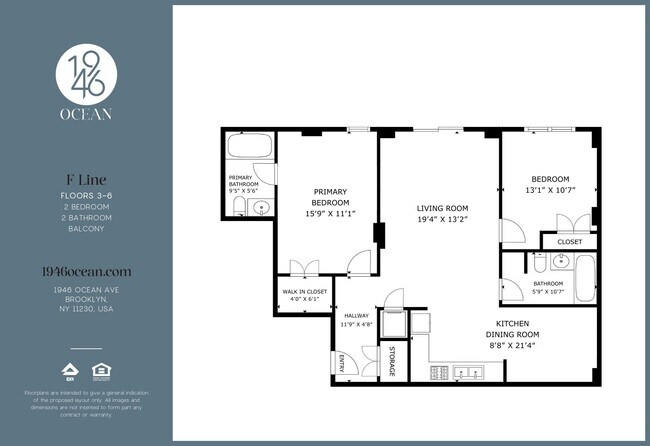 Floorplan, 2F - 1946 Ocean
