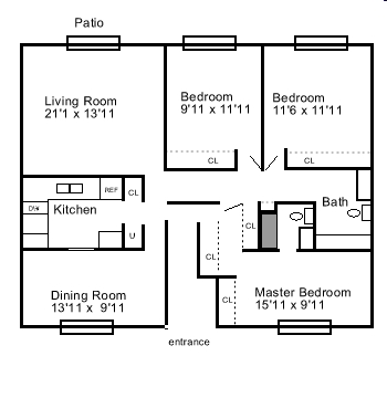 3BR/1.5BA - Chateau De Ville