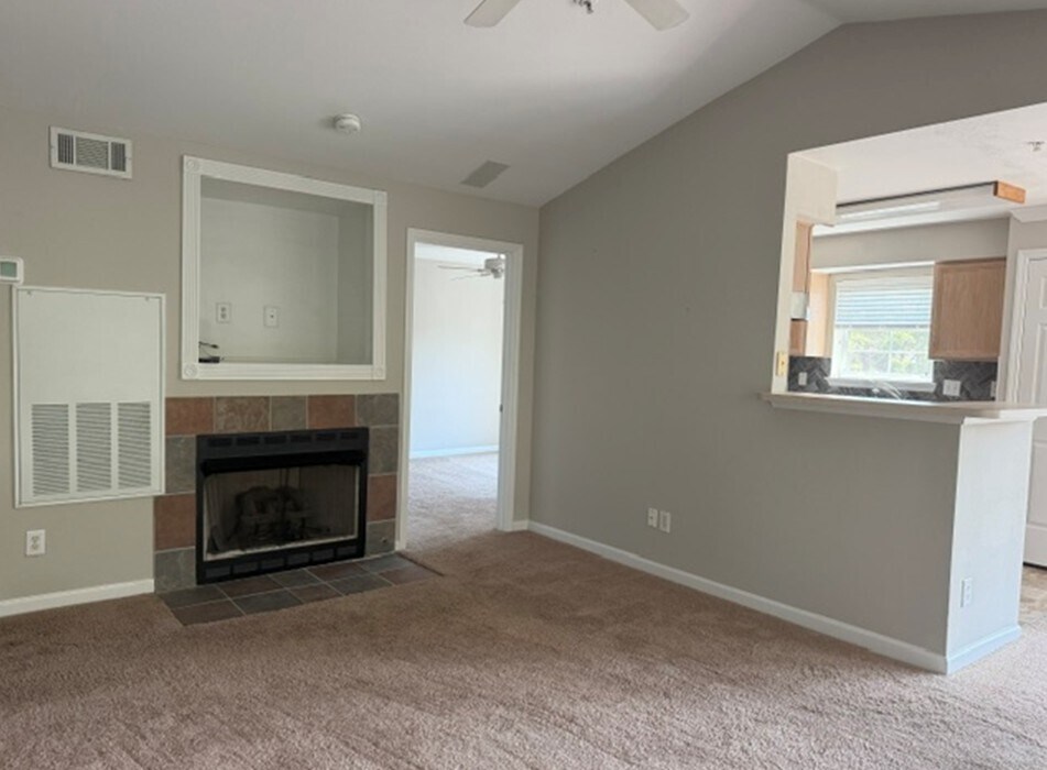 Living Room Fireplace - 700 Daniel Ellis Dr