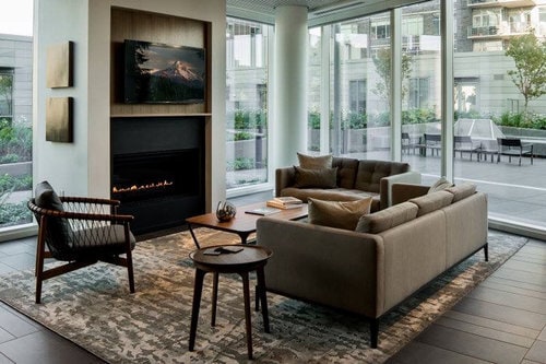 Common area with fireplace - 1075 NW Northrup