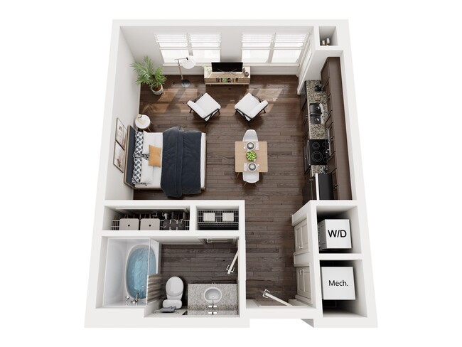 Floorplan - 1377 Brookhaven Apartments