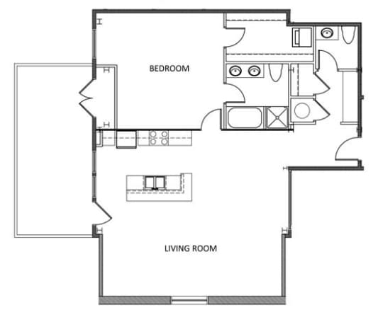 1BR/1.5BA - The Hancock Building