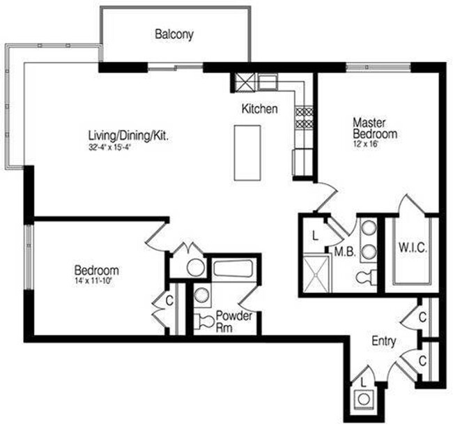 Floorplan - The Vue at Hackensack