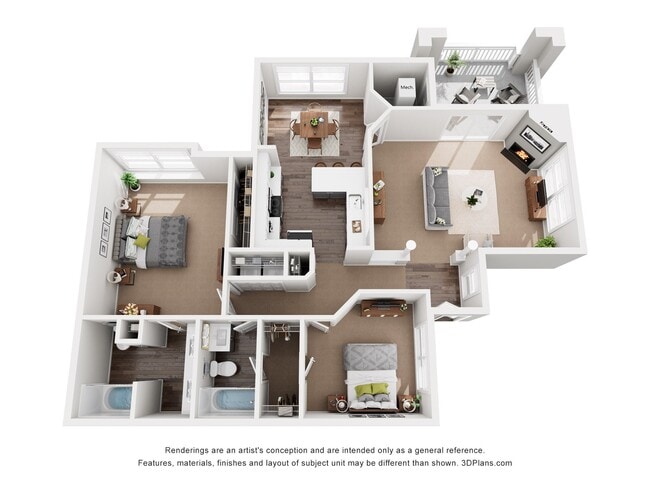 Floorplan - Cambridge Apartments