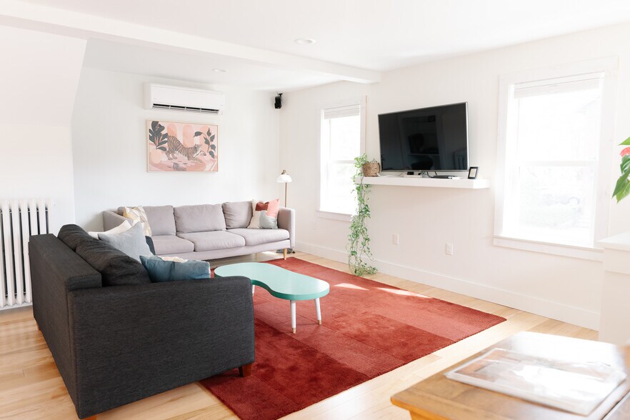 Living room with mini split (AC & additional heat option) - 80 Maple St
