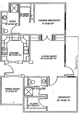 2BR/2BA - Washington Court Apartments