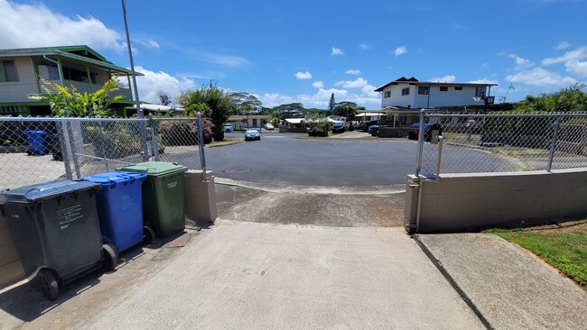 Looking out from the car port - 2342 Ahakuka Pl