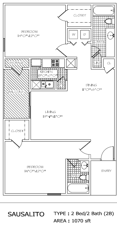 2BR/2BA - Sausalito