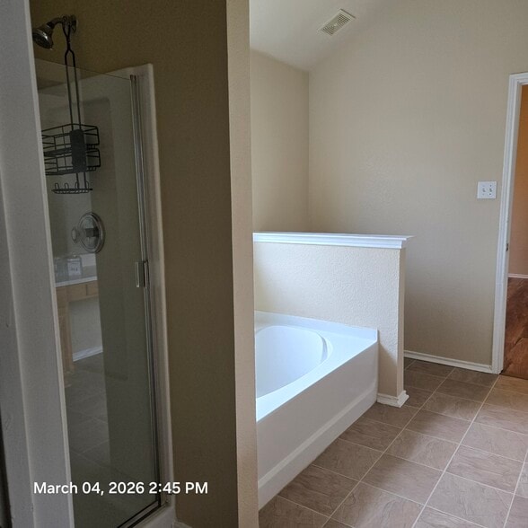 Master separate tub & shower - 3716 Hermalinda Dr