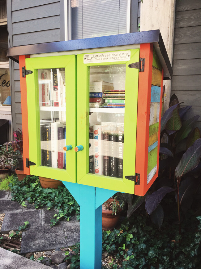 Studioplex has its own "Little Free Library" located in the center of the breezeway space. - 659 Auburn Ave NE #145