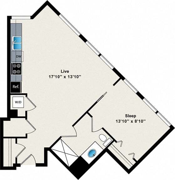 Floorplan - Reside on Green Street