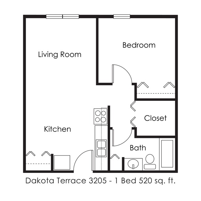 Floorplan - Dakota Terrace Apartments