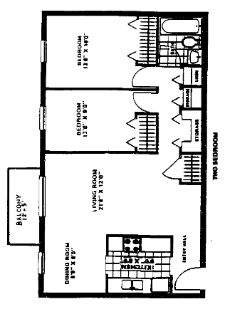 Floorplan - Briargate Apartments