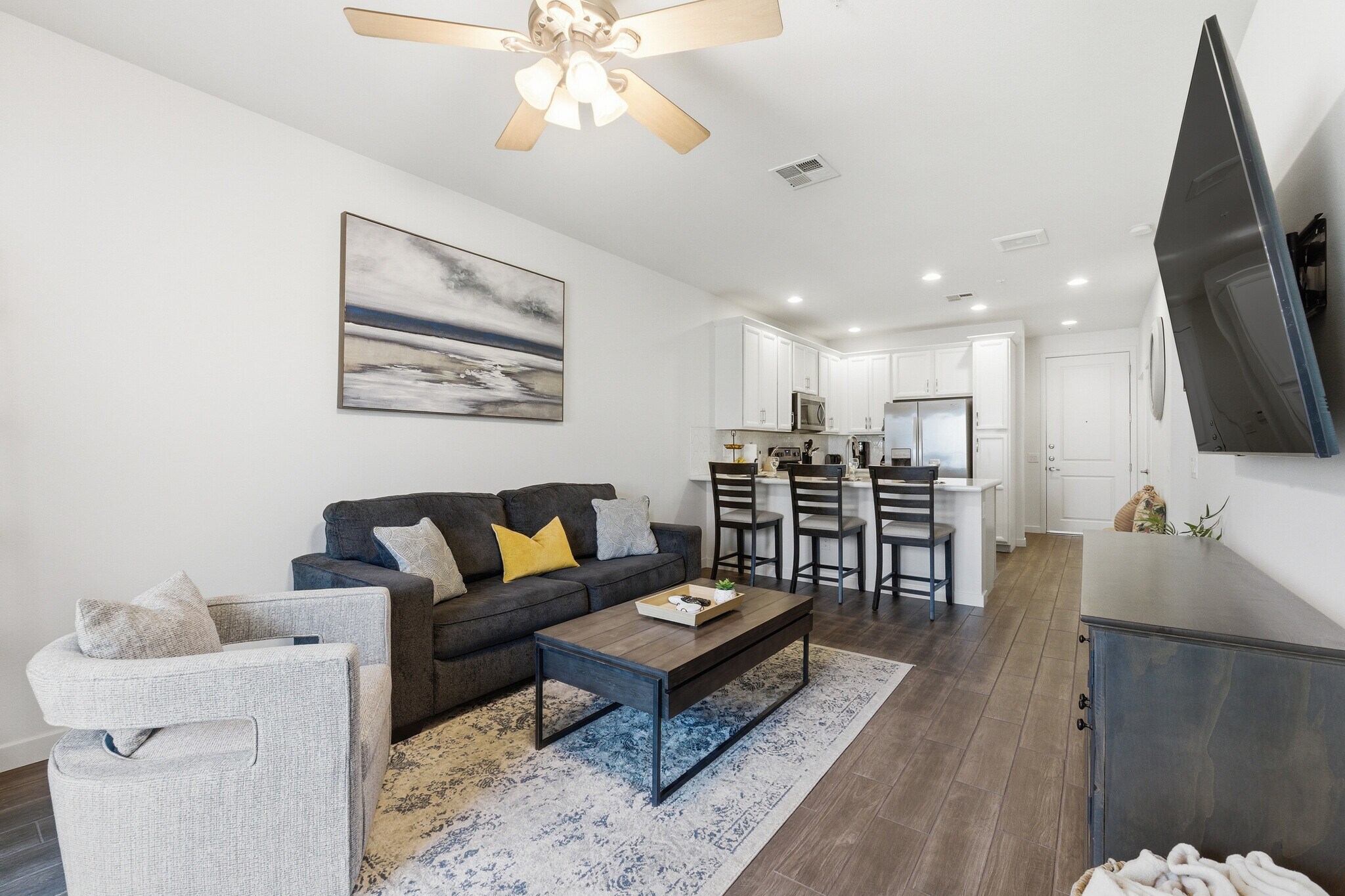 Open-concept living designed for comfort and extended stays. - 2511 W Queen Creek Rd