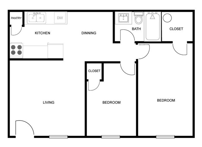 Floorplan - The Willows Corsicana