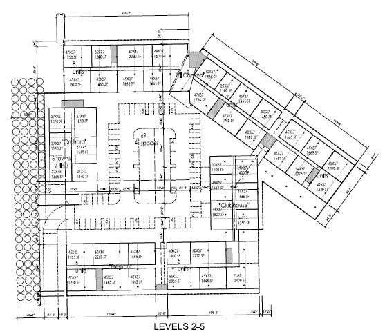 Floor Plan (Levels 2 - 5) - Butcher's Corner