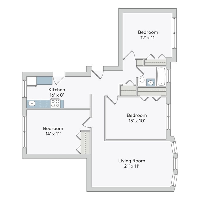 Floorplan - 5222-38 S. Drexel Avenue